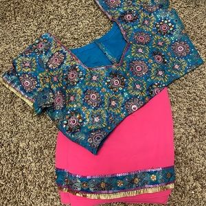 Indian sari and blouse